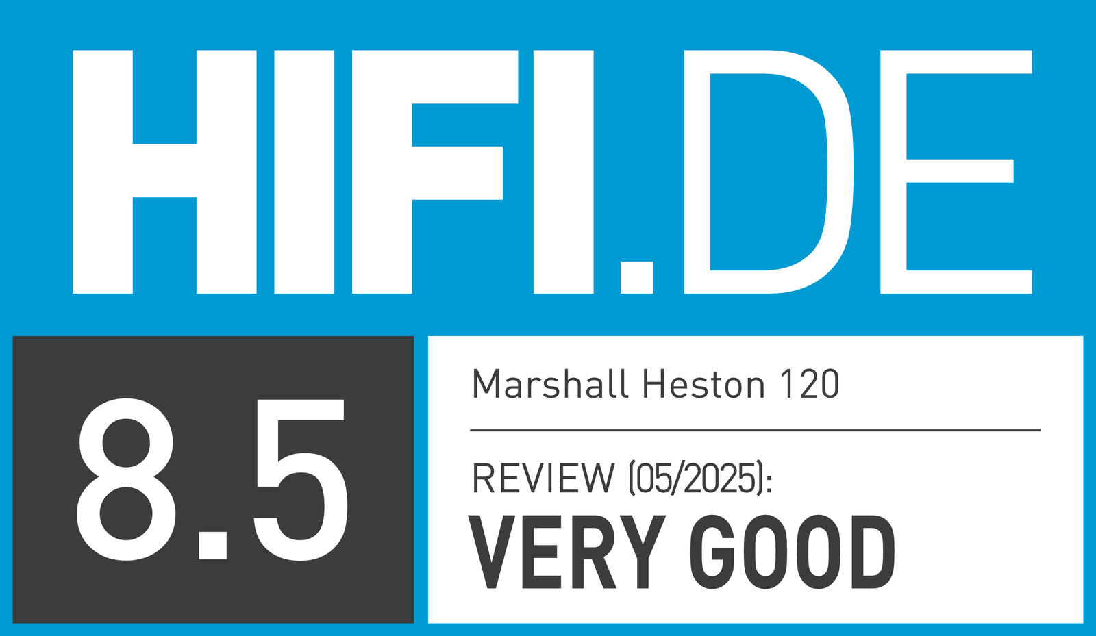 HIFI.DE &mdash; оценка Marshall Heston 120: 8,5 из 10