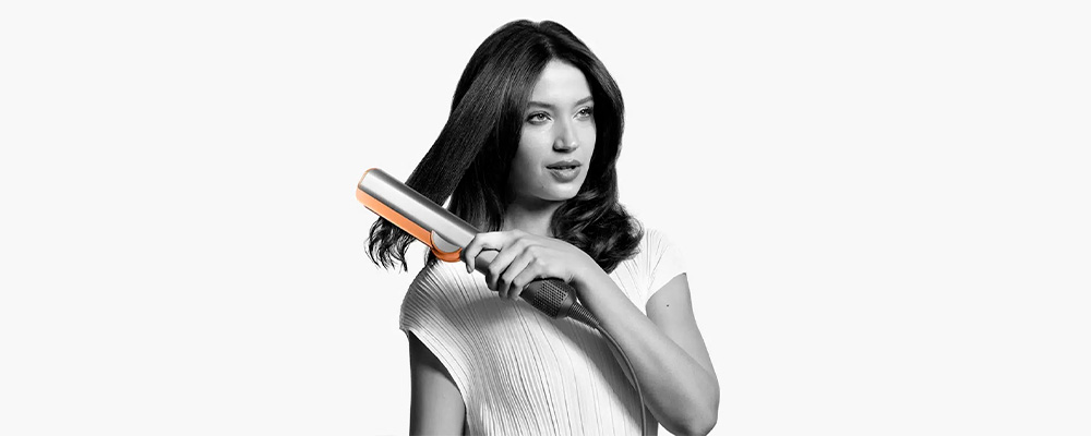 Dyson Airstrait HT01 Nickel/Copper гладкие волосы