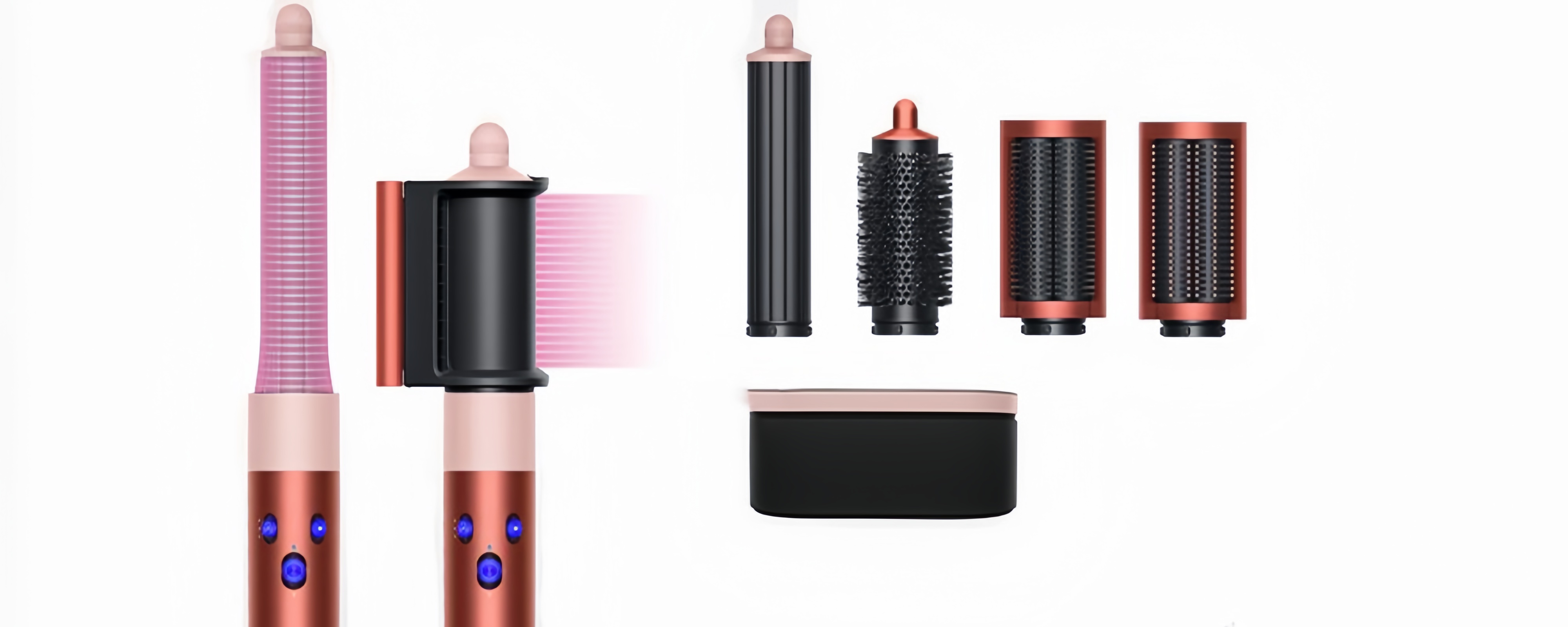 Dyson Airwrap i.d. Strawberry Bronze/Blush Pink &mdash; сменные насадки для укладки