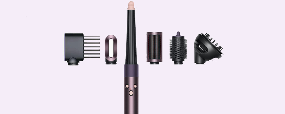 Dyson Airwrap i.d. Curly+Coily Jasper Plum — насадки для кудрявых волос