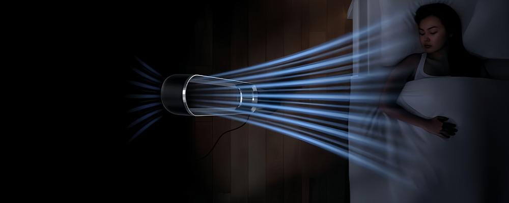 Тихая работа башенного вентилятора Dyson Cool AM07