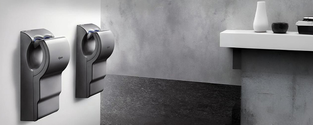 Dyson Airblade AB14 Grey &mdash; прочный корпус для общественных помещений