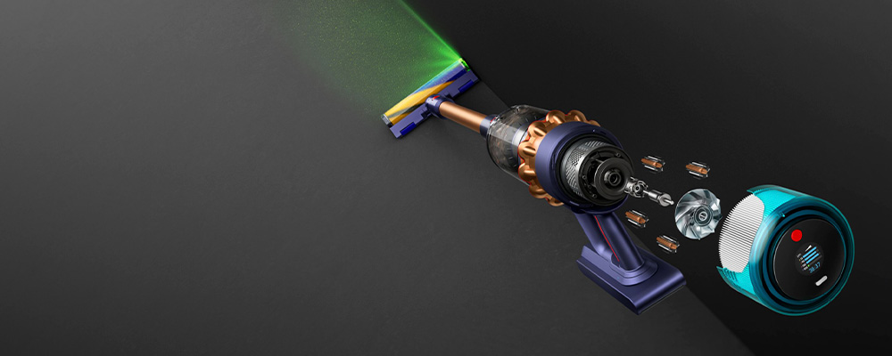 Dyson Gen5detect подсветка пыли
