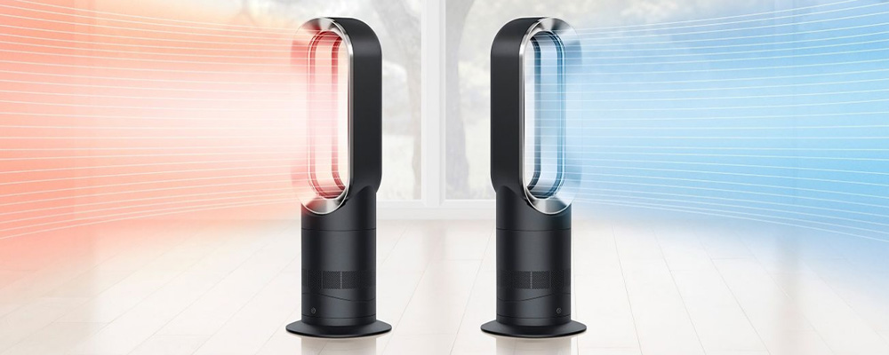 Dyson Hot+Cool Jet Focus AM09 Satin Black/Nickel режимы обогрева и охлаждения