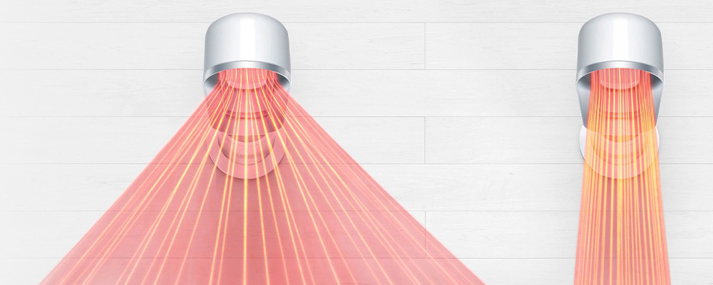 Функция Jet Focus для направления воздушного потока Dyson AM09