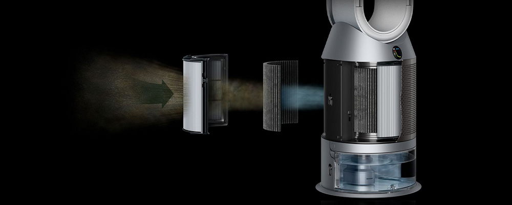 Фильтр HEPA H13 в увлажнителе-очистителе воздуха Dyson Humidify+Cool PH03