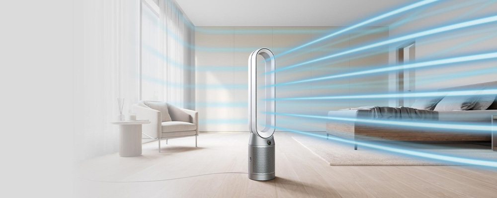 Технология Air Multiplier для охлаждающего потока в Dyson TP10