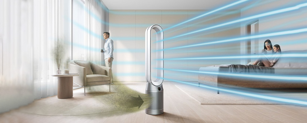 Технология Air Multiplier в Dyson Purifier Cool TP07 White/Silver