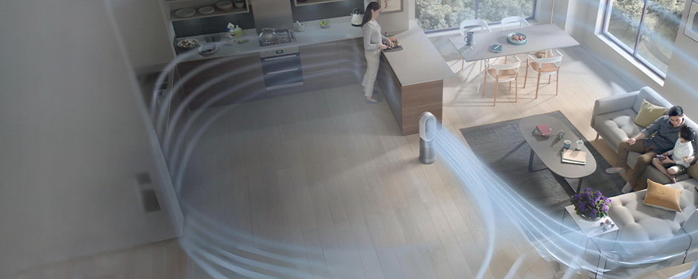 Режимы обогрева и охлаждения Dyson Purifier Hot+Cool Autoreact HP7A