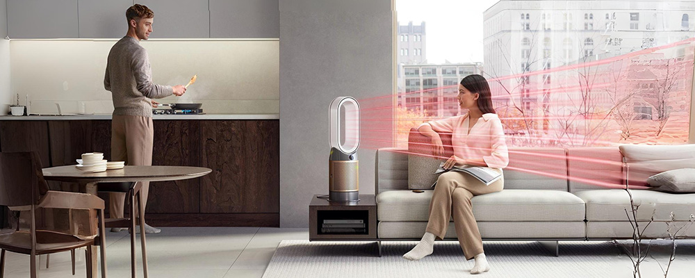 Режимы обогрева и охлаждения Dyson Purifier Hot+Cool HP08