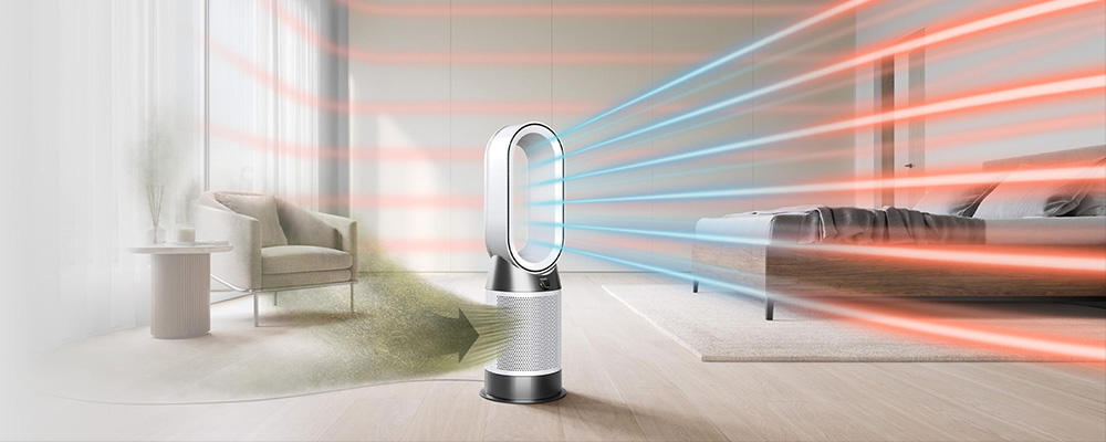 Функции обогрева, охлаждения и очистки в Dyson Purifier Hot+Cool Gen1 HP10
