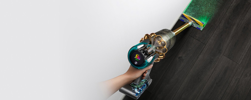 Dyson V12s Detect Slim Submarine — подсветка пыли Fluffy Optic