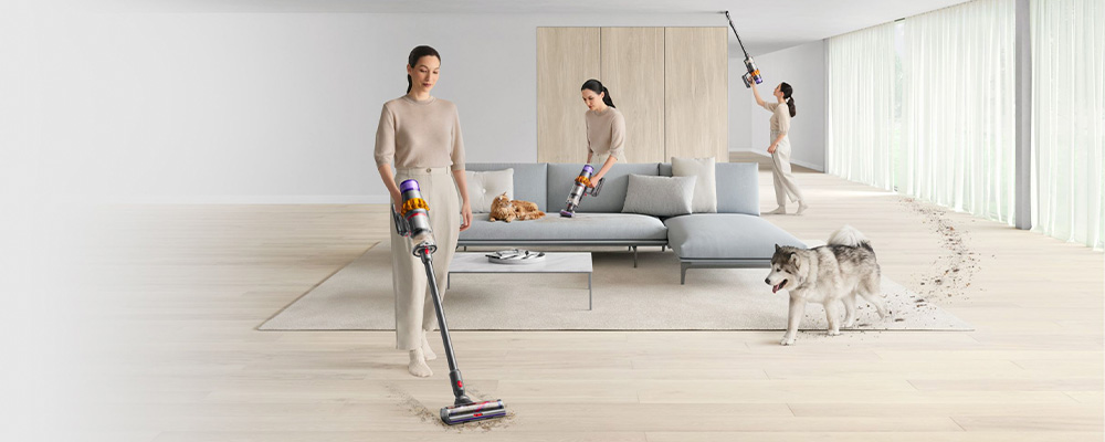 Dyson V15 Detect в работе