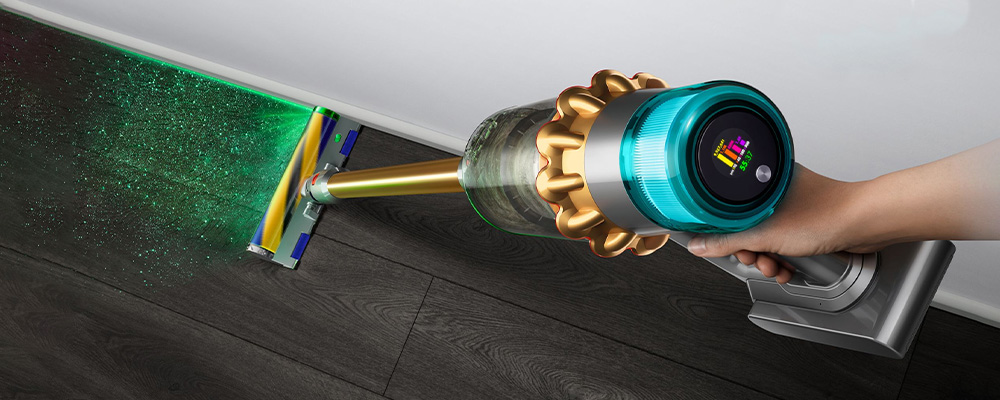 Лазерная подсветка пыли Dyson V15 Detect