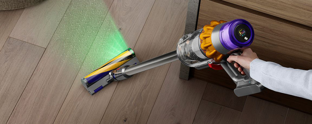 Dyson V15 Detect Fluffy — лазерная подсветка пыли