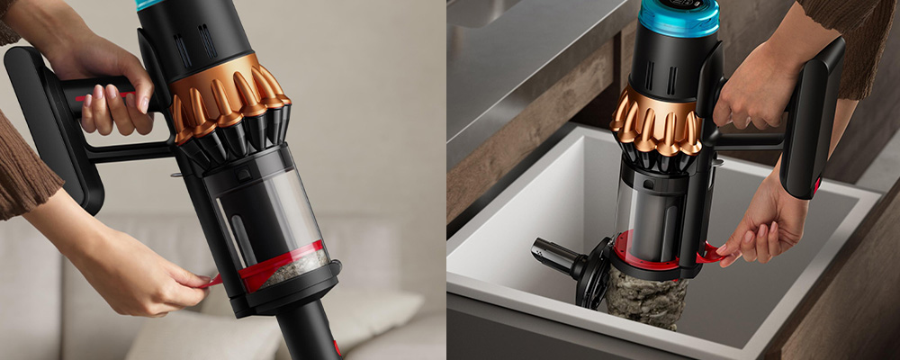 Dyson V16 Piston Animal &mdash; очистка контейнера