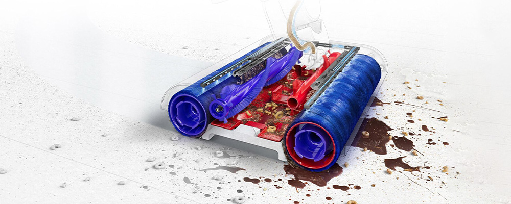Dyson Wash G1 &mdash; ролики и система разделения воды