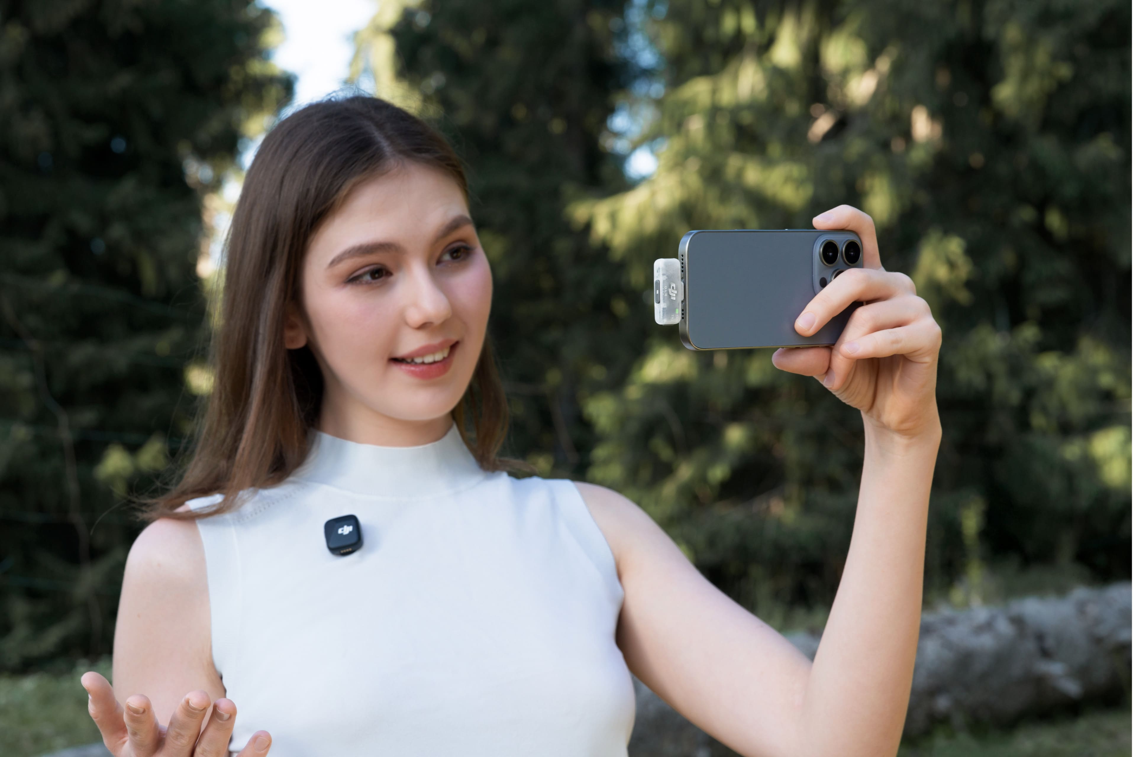 Мобильный приемник DJI Mic Series с подключением к смартфону